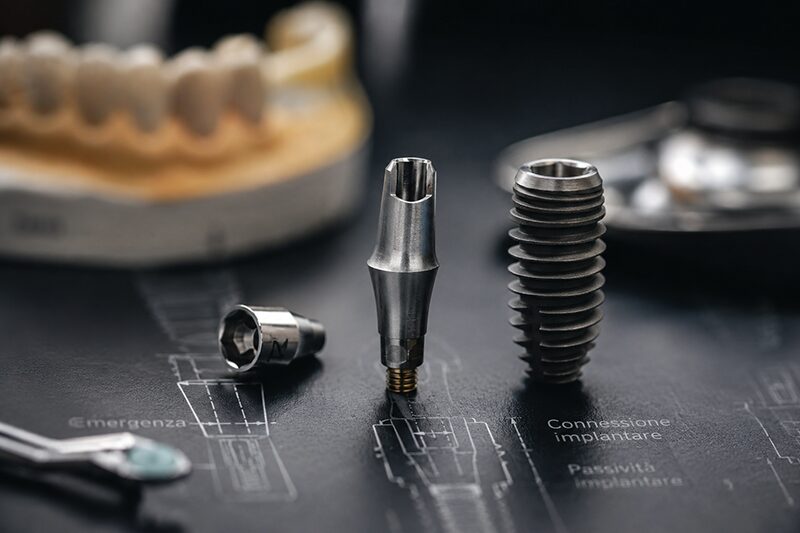abutment personalizzato per impianto dentale