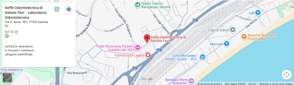Mappa della nostra posizione